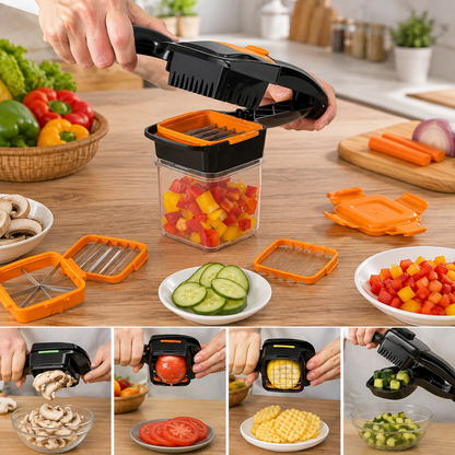 Vegetable Chopper 5-in-1 – Multi-functional Food Dicer | Quickslice