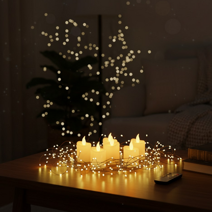 Premium 6 Piece LED Flameless Candle Light Set with Remote Control