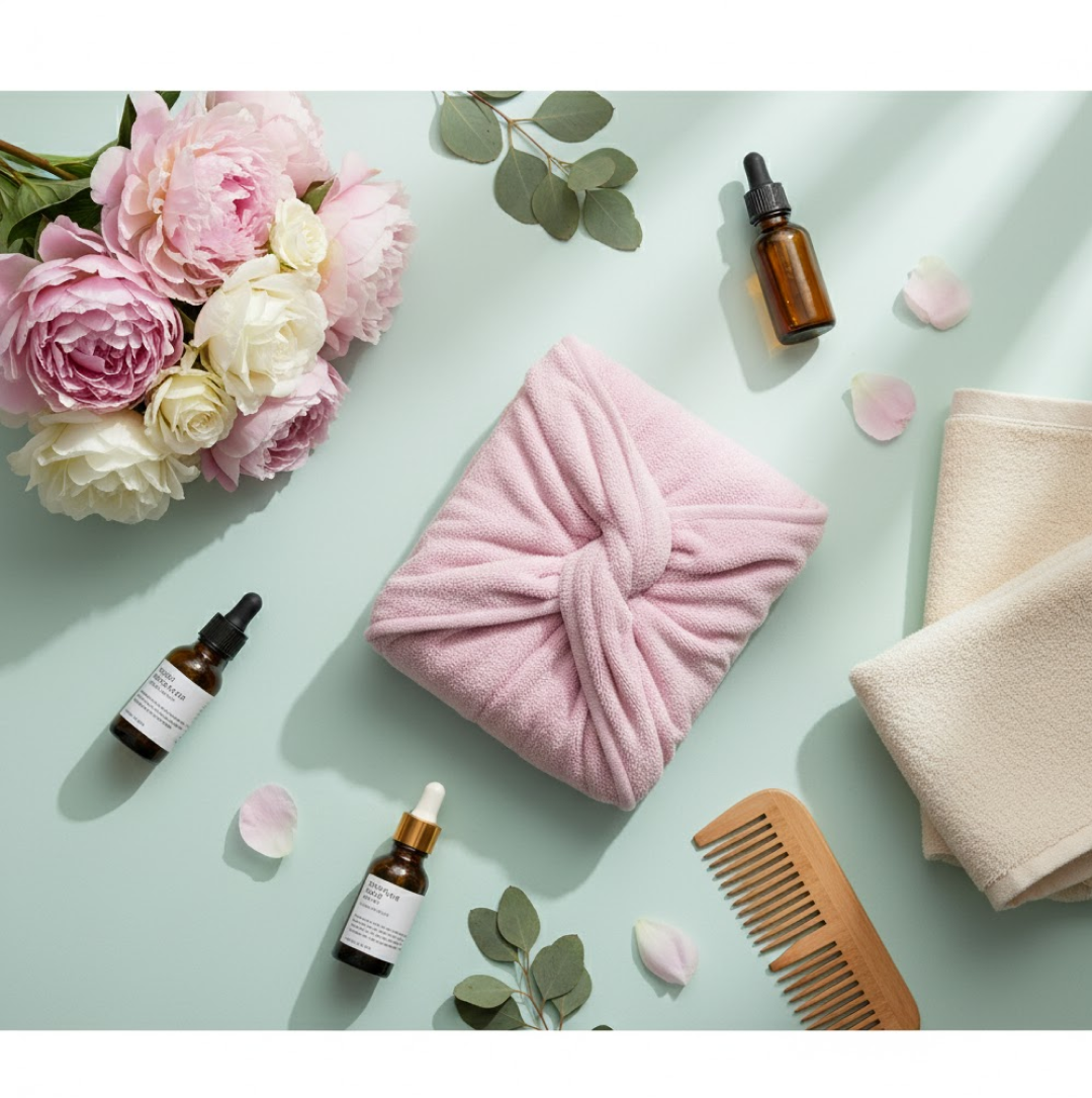 त्वरित पगड़ी बाल सुखाने वाला शोषक माइक्रोफाइबर तौलिया / सूखी शॉवर कैप्स