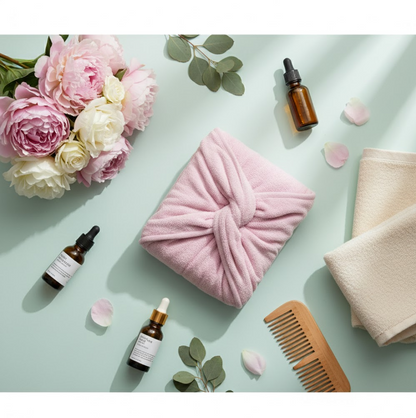 त्वरित पगड़ी बाल सुखाने वाला शोषक माइक्रोफाइबर तौलिया / सूखी शॉवर कैप्स