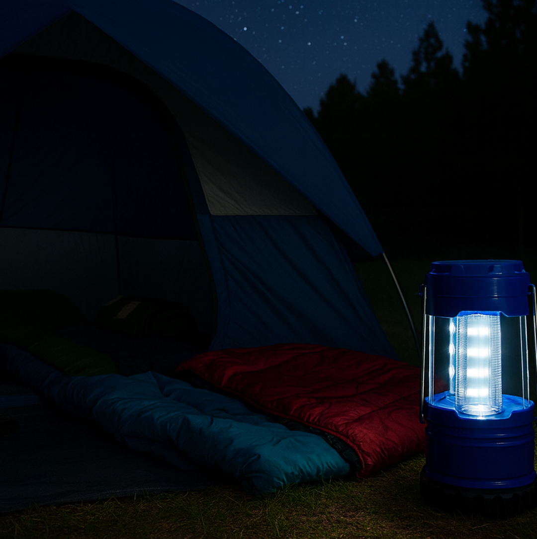 Portable Waterproof Camping Lantern for Hiking & Fishing (Battery Not Included)