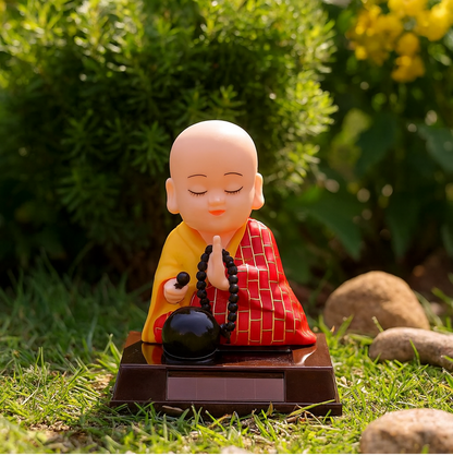 Solar Powered Sitting Buddha Statue (1 Pc / Medium)