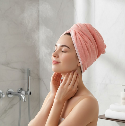 Hair Drying Magic Hair Cap Towel Wrap for Women Bath Towels (1 / Mix Design) Hair accessories