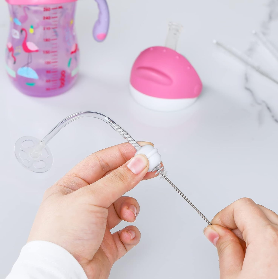 Stainless Steel Straw Cleaning Brush Drinking Pipe (20 Cm / 1 Pc)