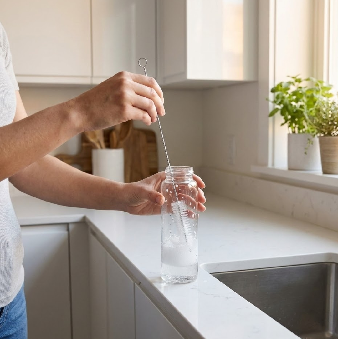 Stainless Steel Straw Cleaning Brush Drinking Pipe, 23mm 1 pcs