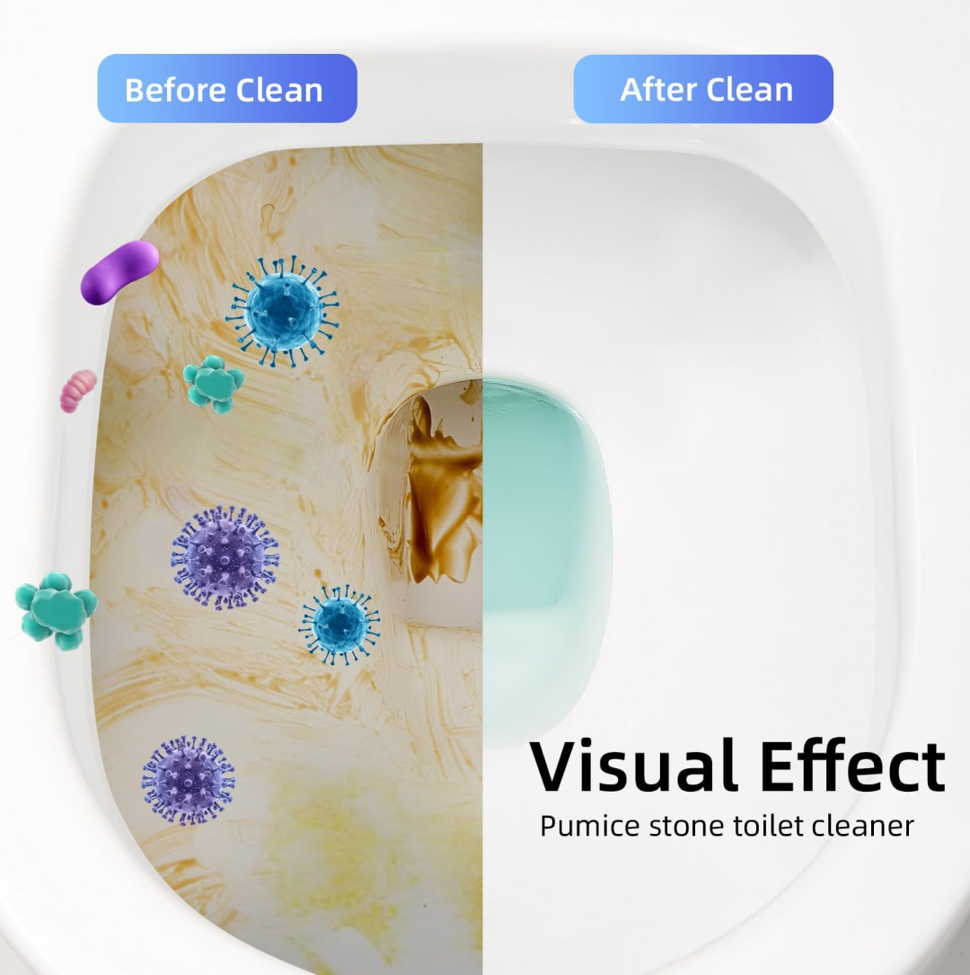 प्रीमियम टॉयलेट प्लास्टिक ब्रश होल्डर स्टैंड के साथ पश्चिमी और भारतीय टॉयलेट बाथरूम की सफाई