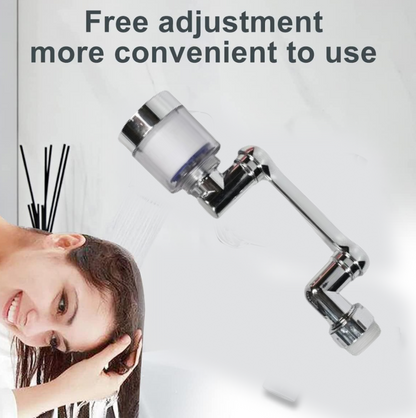 Rotating Splash Filter Faucet Sprayer Head Double O-ring Design For Bathroom Kitchen