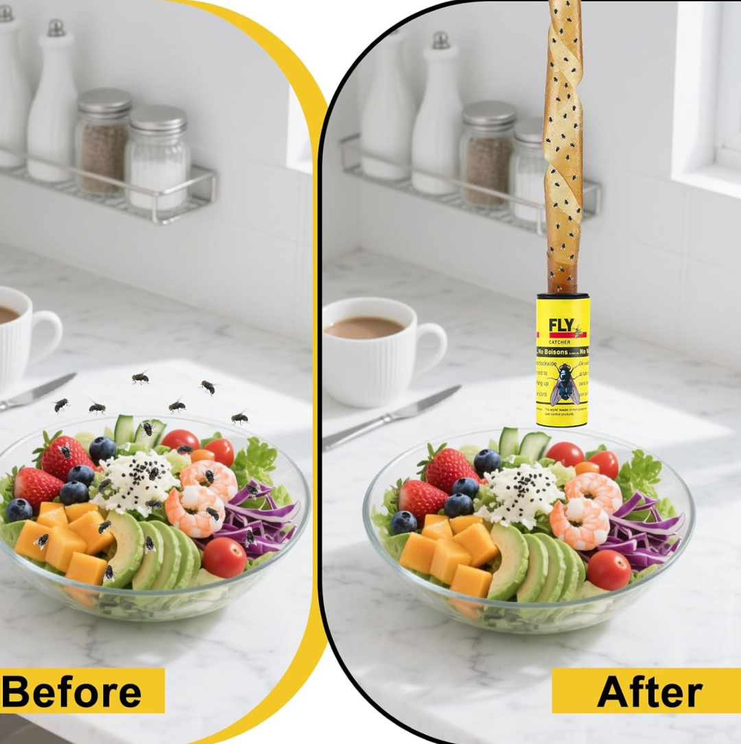 मक्खी, मच्छर, कीड़े पकड़ने वाला चिपकने वाला चिपचिपा गोंद स्ट्रिप्स