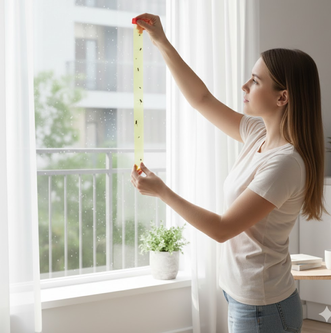 मक्खी, मच्छर, कीड़े पकड़ने वाला चिपकने वाला चिपचिपा गोंद स्ट्रिप्स