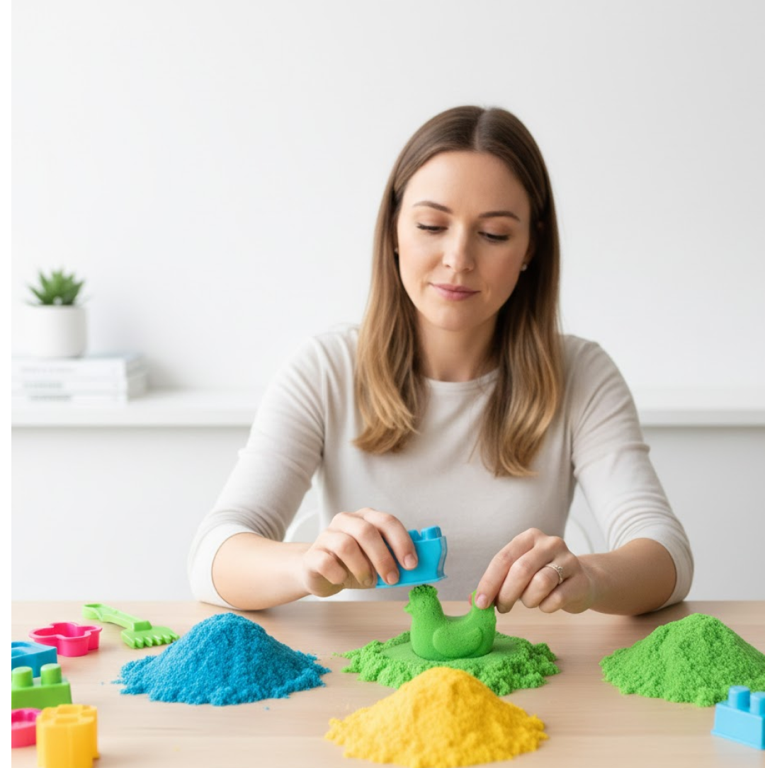 Kinetic Sand Kit – Soft Sand Clay for Kids' Activities
