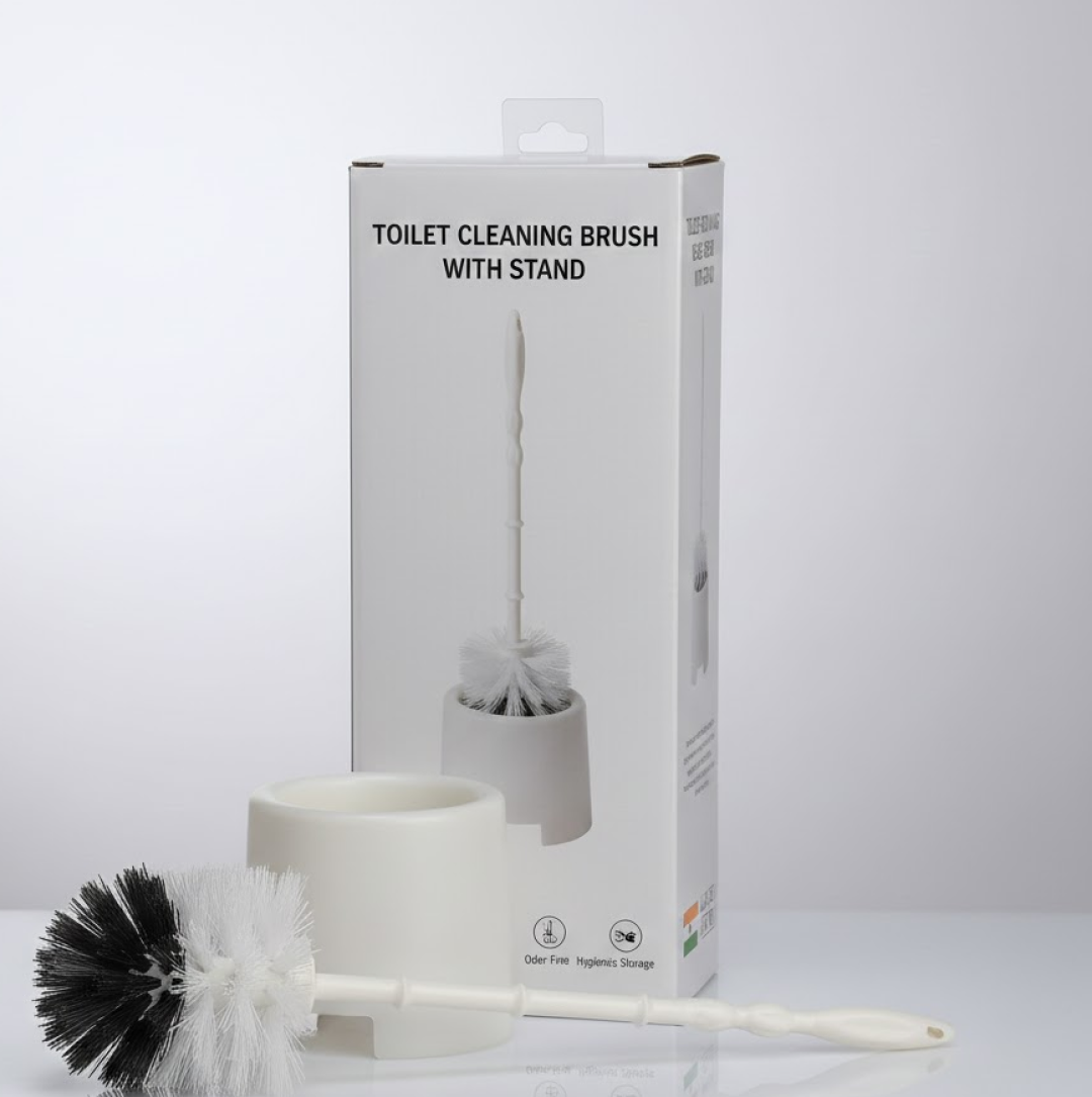 Toilet Cleaning Brush with Potted Holder