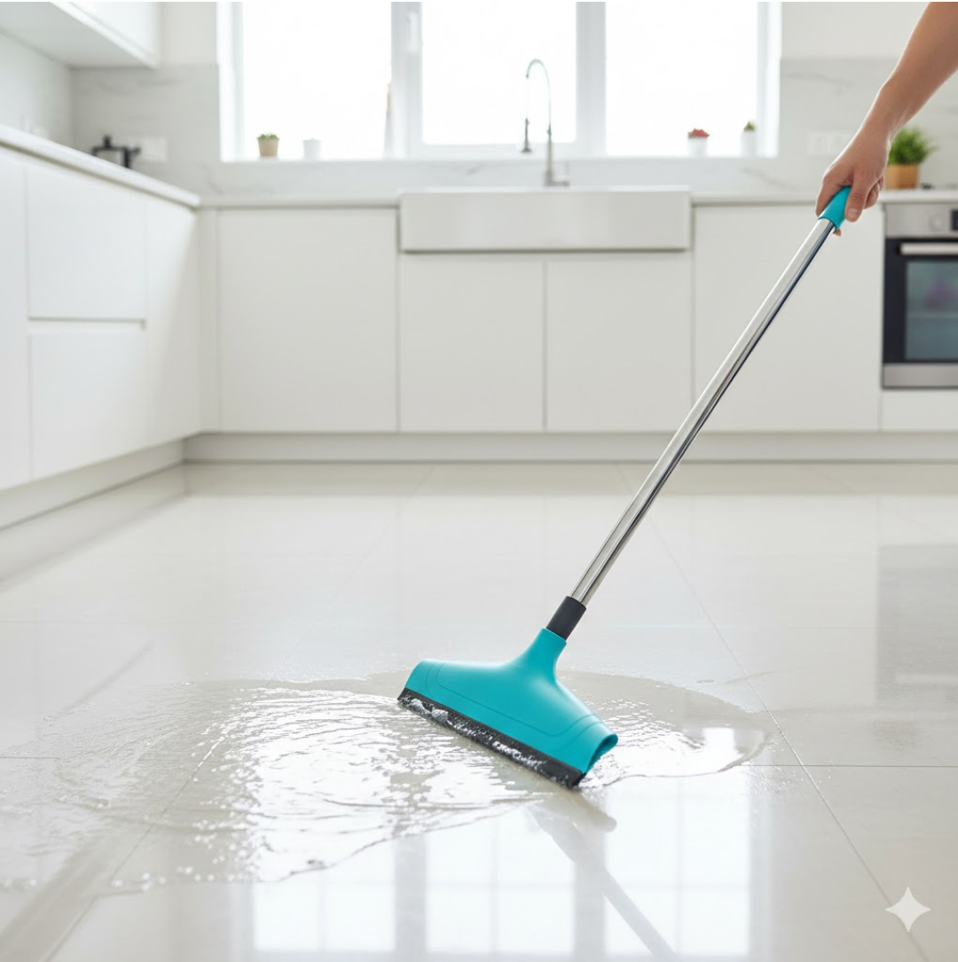 Telescopic Home / Bathroom Wiper 12 Inch (30 cm), Plastic Floor Wiper