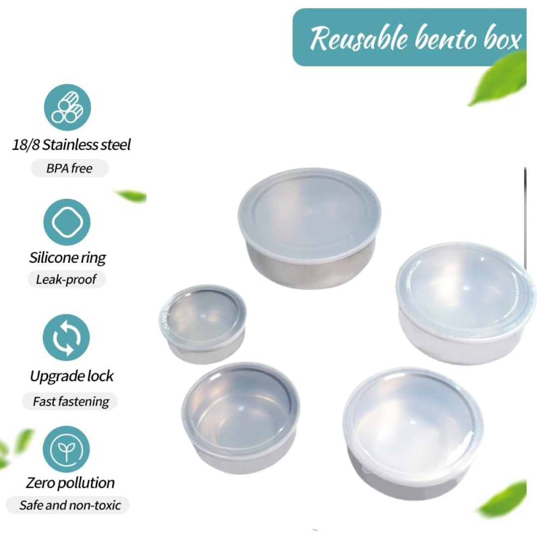 Stainless Steel Food Storage Airtight & Leak Proof Lunch Box