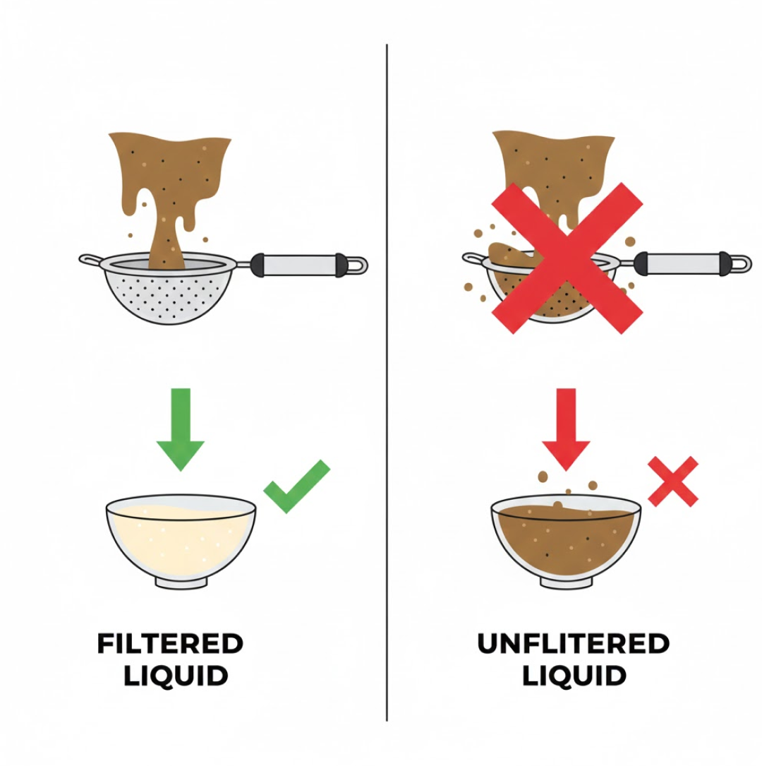 2960 સ્ટેનલેસ સ્ટીલ સૂપ જ્યુસ / ટી સ્ટ્રેનર
