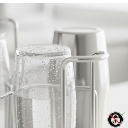 SS Round Glass Stand used for holding sensitive glasses