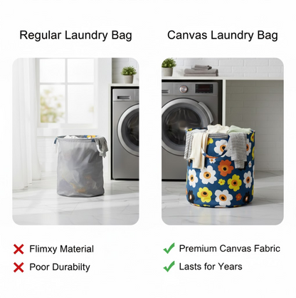 Canvas Laundry Bag, Toy Storage, Laundry Storage