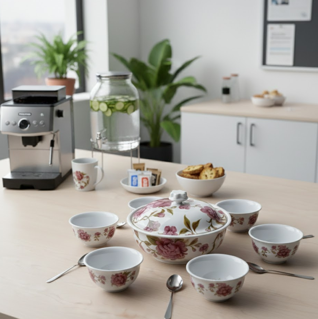 5 Pc Pudding Set used as a cutlery set for serving food purposes and sweet dishes