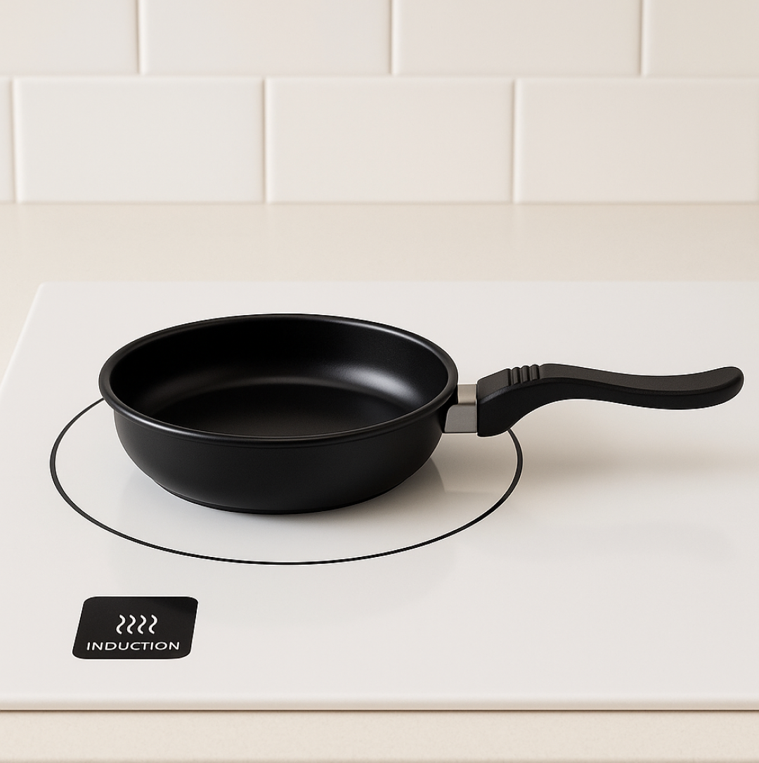 Induction Base Hard Anodized Tadka Fry Pan Nonstick