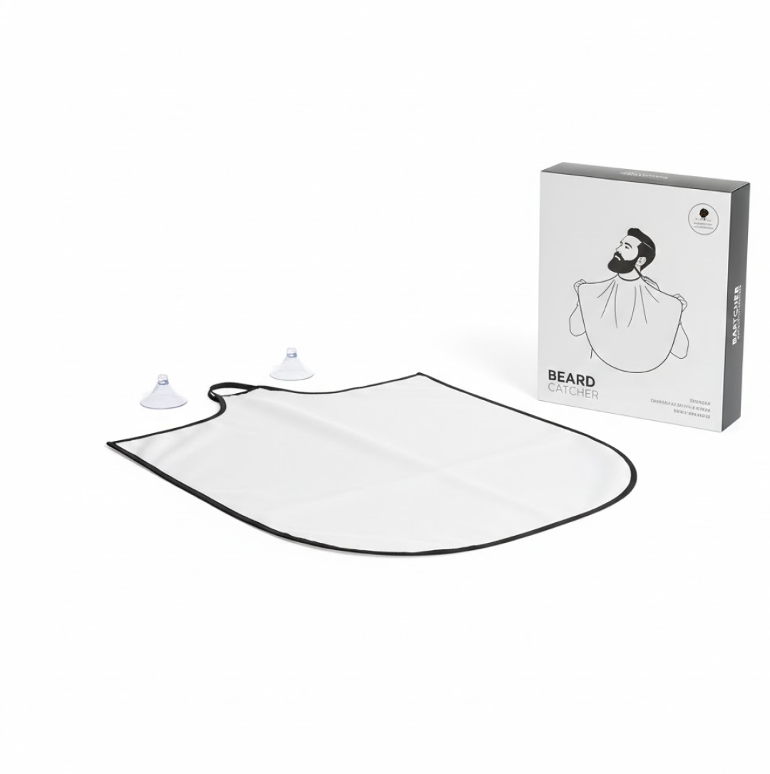 Beard Apron Hair Clippings Catcher Grooming Bib