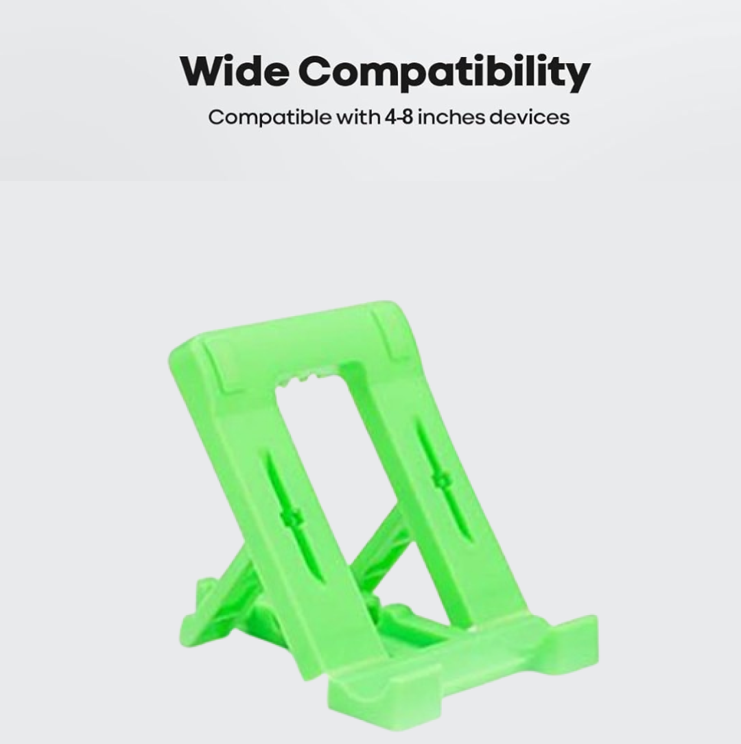 Portable foldable mobile stand shown in compact form