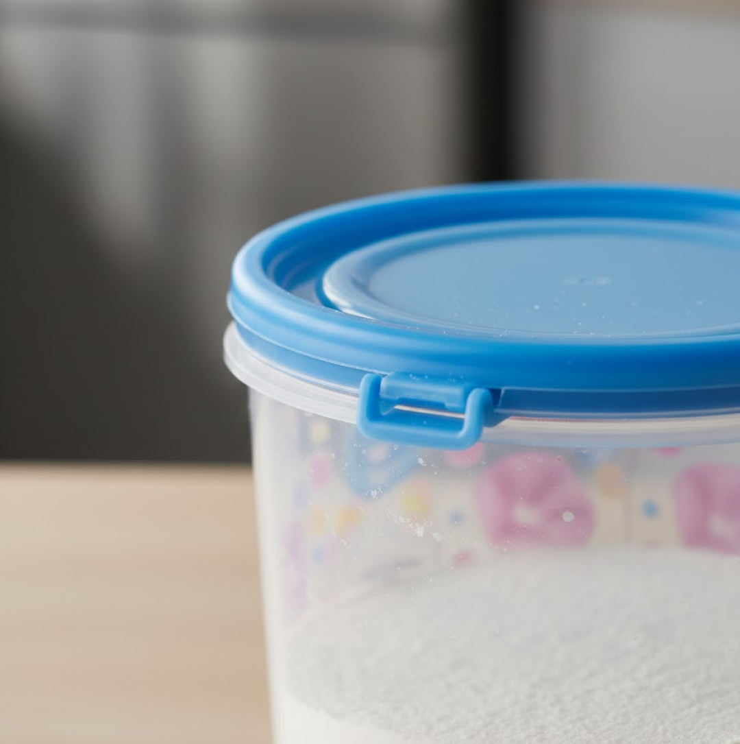 Plastic Transparent Container Air Tight Dabba Set (3000ml, 2000ml, 1000ml, 750ml, 500ml)