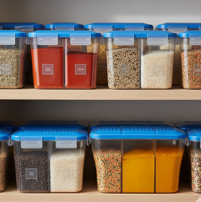 Plastic Square Storage Organiser Container (750ML Capacity)