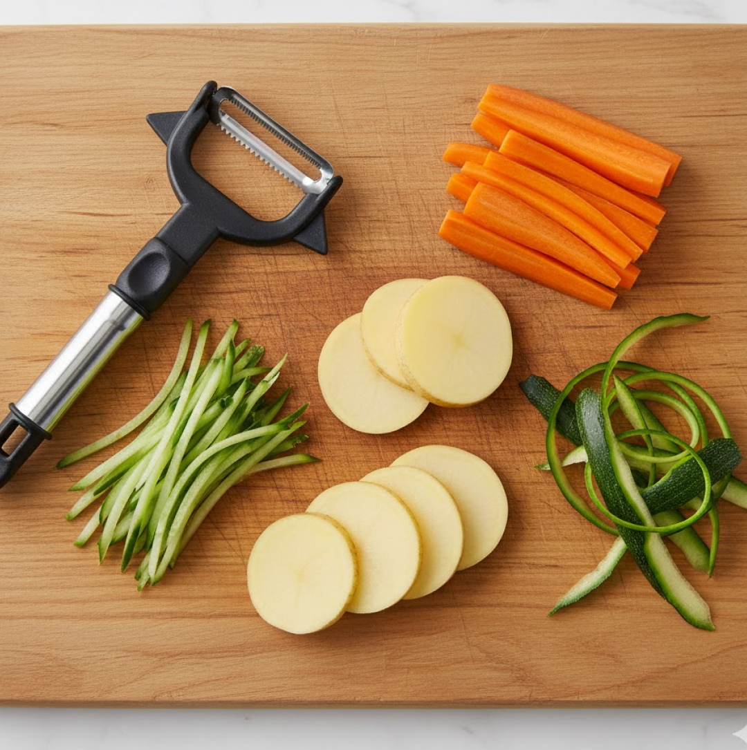 2-in-1 Double Julienne and Vegetable Peeler