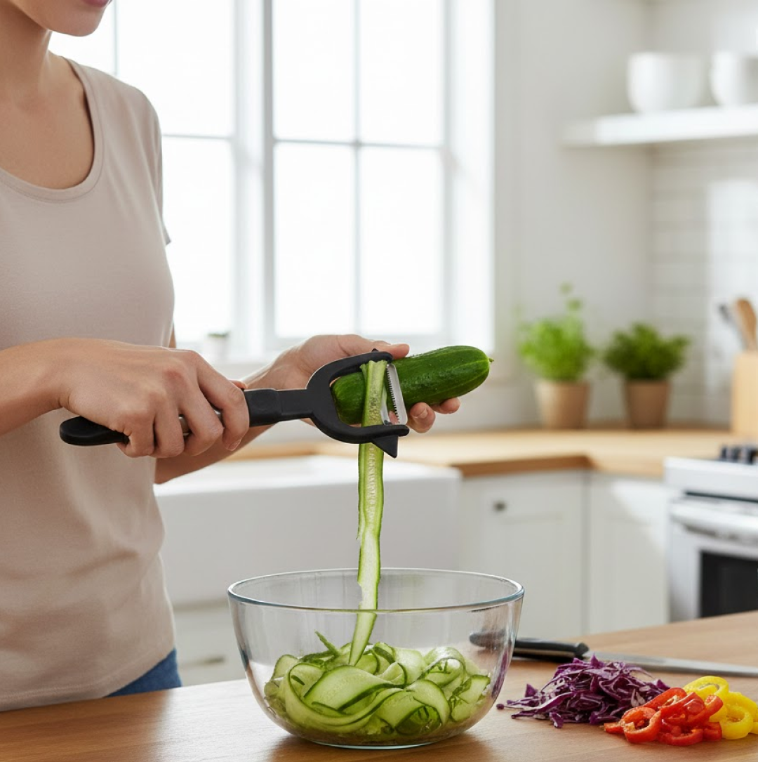 2-in-1 Double Julienne and Vegetable Peeler