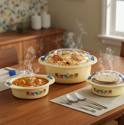 Hot N Fresh Insulated Plastic Casserole Gift Set (3 Pieces)