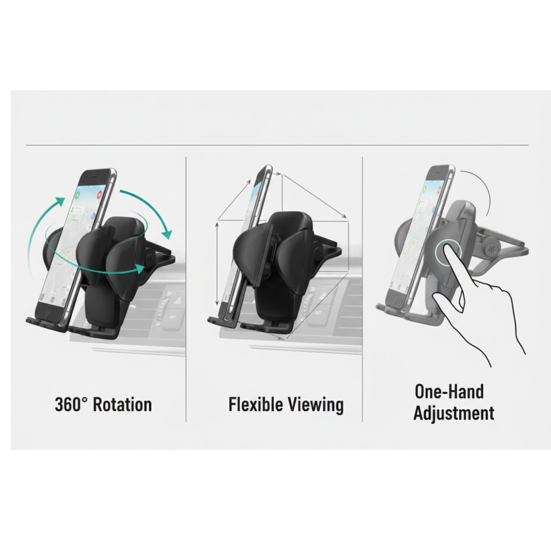 Car-Vent Mobile Holder Easy To Hold Smartphone