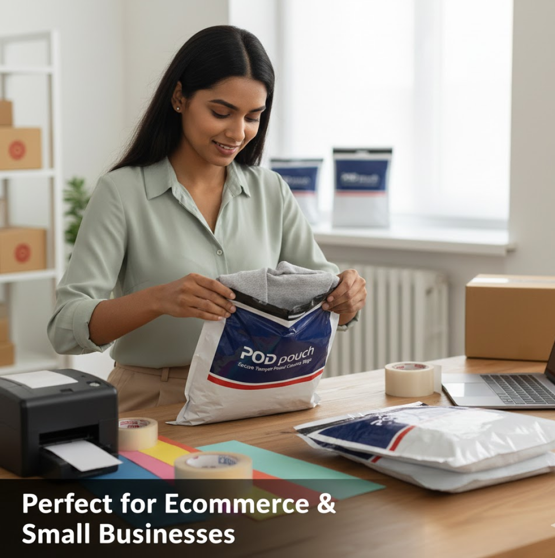 POD pouch Secure Tamper Proof Courier Bags,100 pcs (14 x 16 Inch)