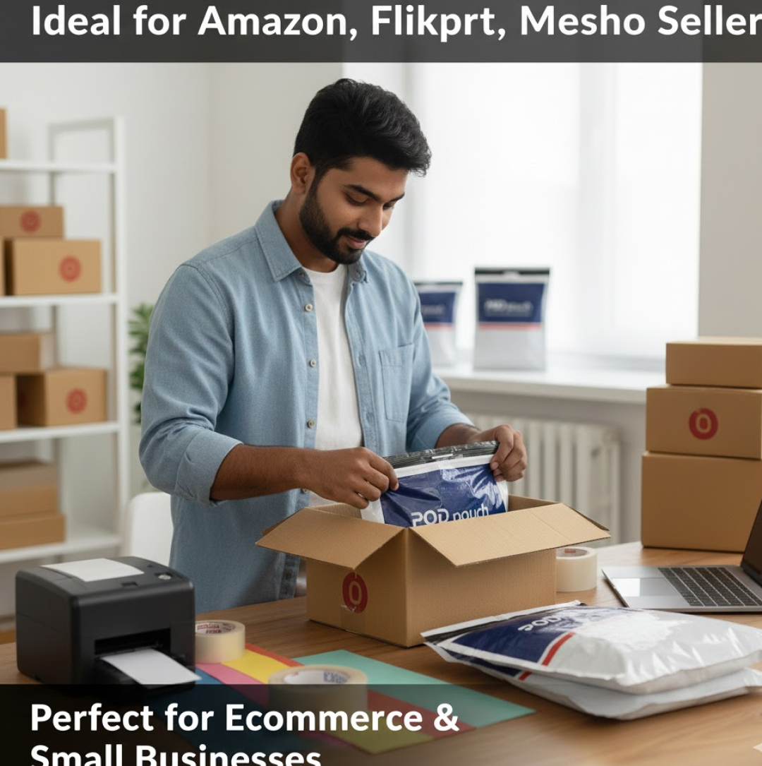 POD pouch Secure Tamper Proof Courier Bags,100 pcs (14 x 16 Inch)