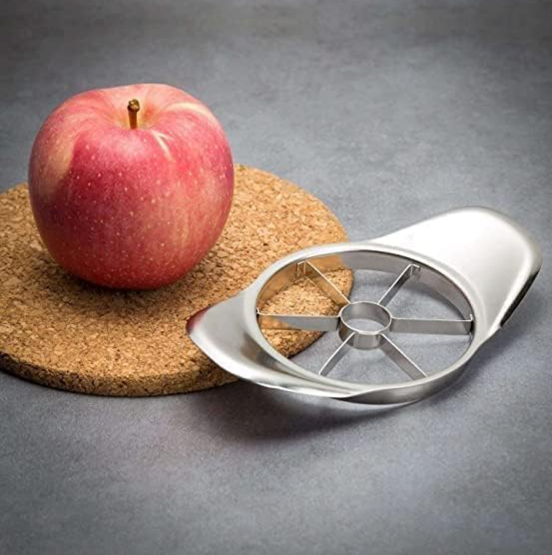 Stainless Steel Apple Cutter / Slicer with 8 Blades and Handle