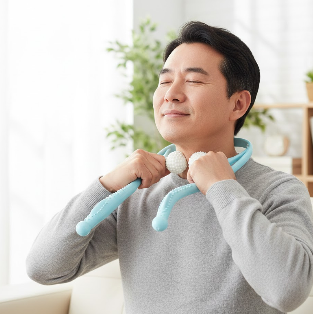 Portable Neck & Shoulder Massager for Back & Waist Relief