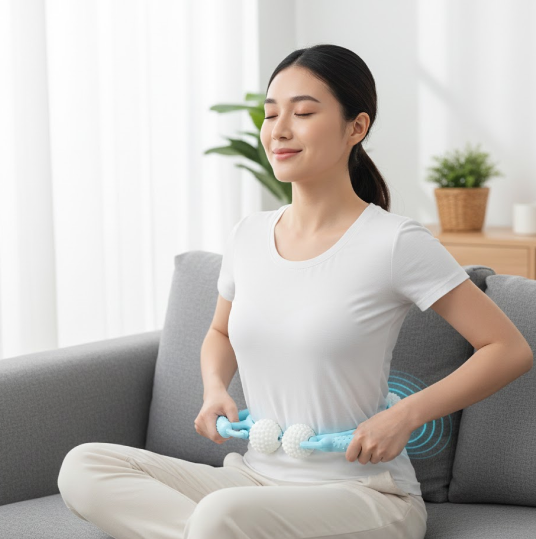 Portable Neck & Shoulder Massager for Back & Waist Relief