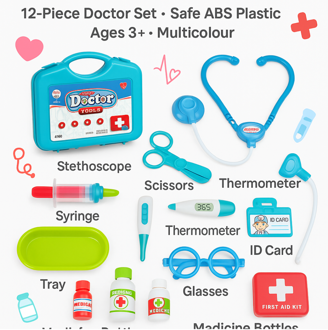 Kids Doctor Set Toy Game Kit for Boys and Girls Collection (Multicolour)
