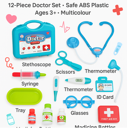 Kids Doctor Set Toy Game Kit for Boys and Girls Collection (Multicolour)