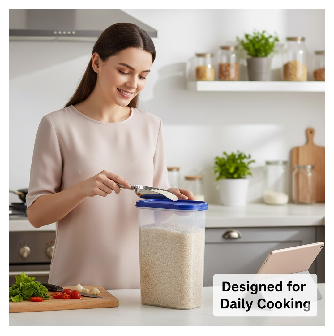 Modular Transparent Airtight Food Storage Container - 2000 ml