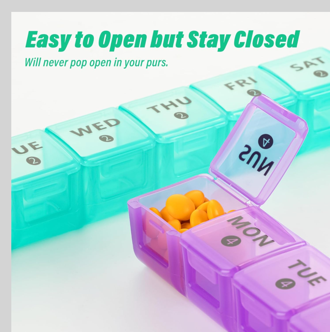 Weekly Pill Case 28-Slot Medicine Organizer