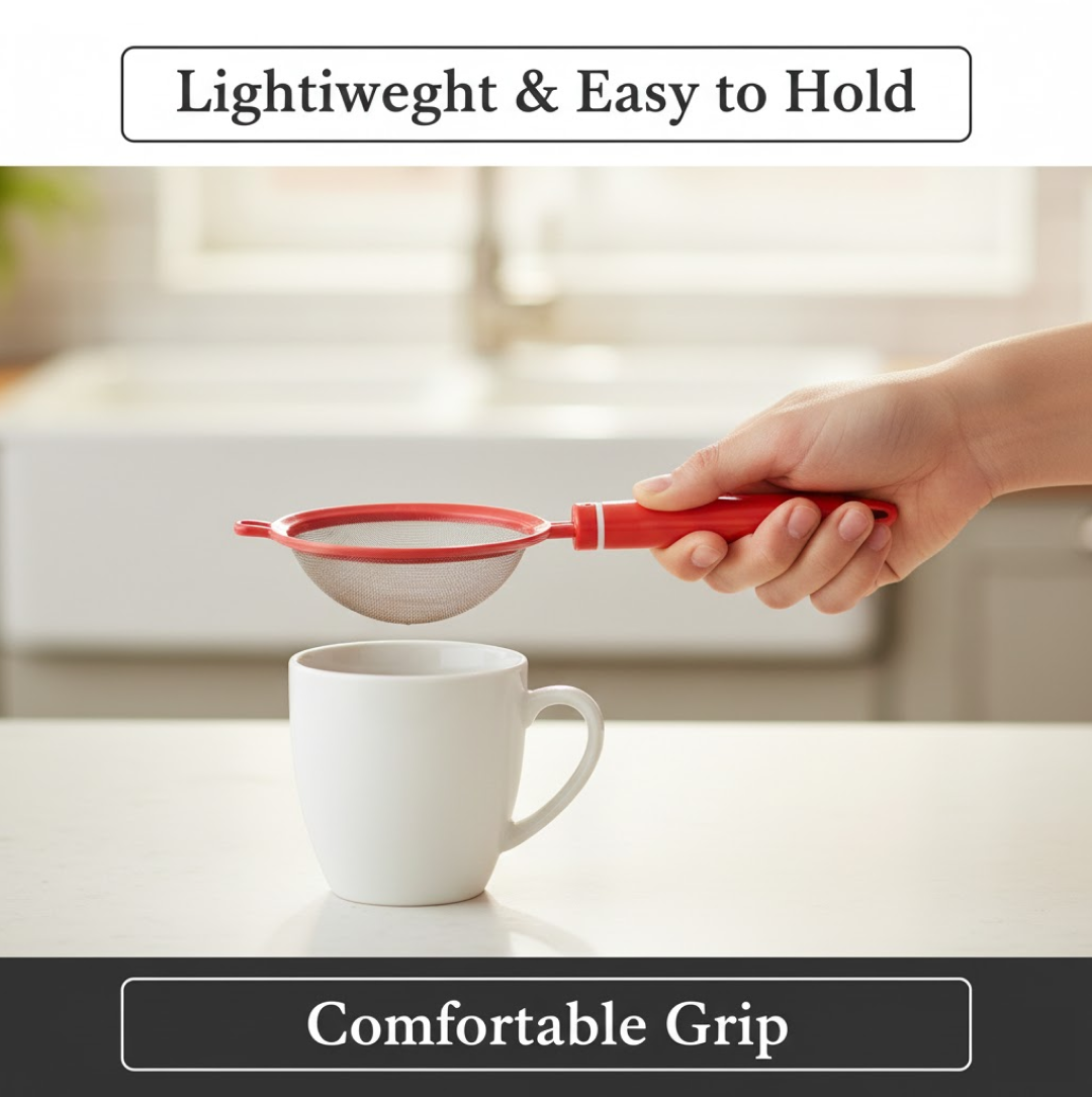 Plastic Tea Strainer Sieve (Chai Chalni)