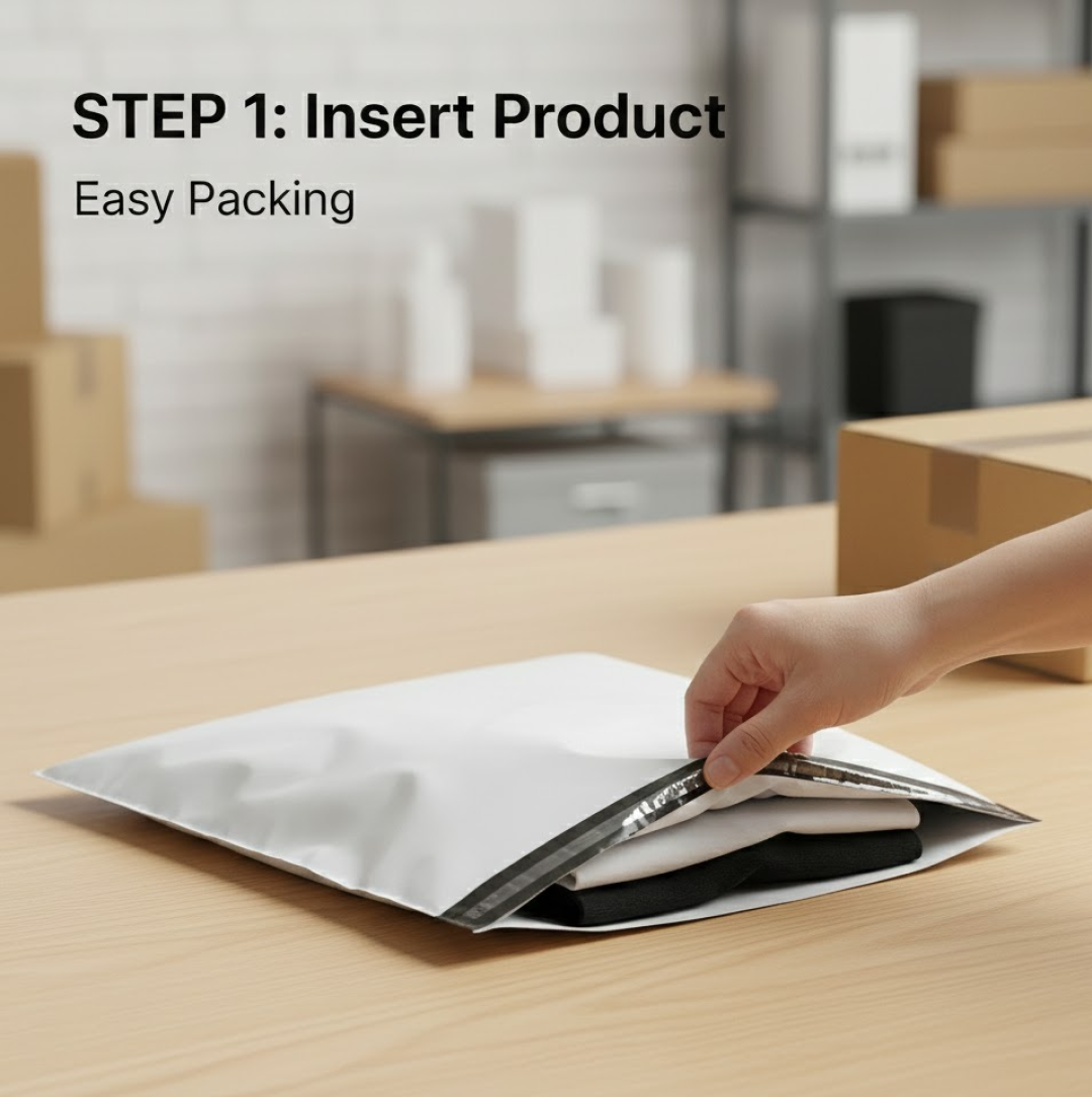 Tamper Proof Courier Bags(09X12 PLAIN 180 POD M1) - 100 pcs