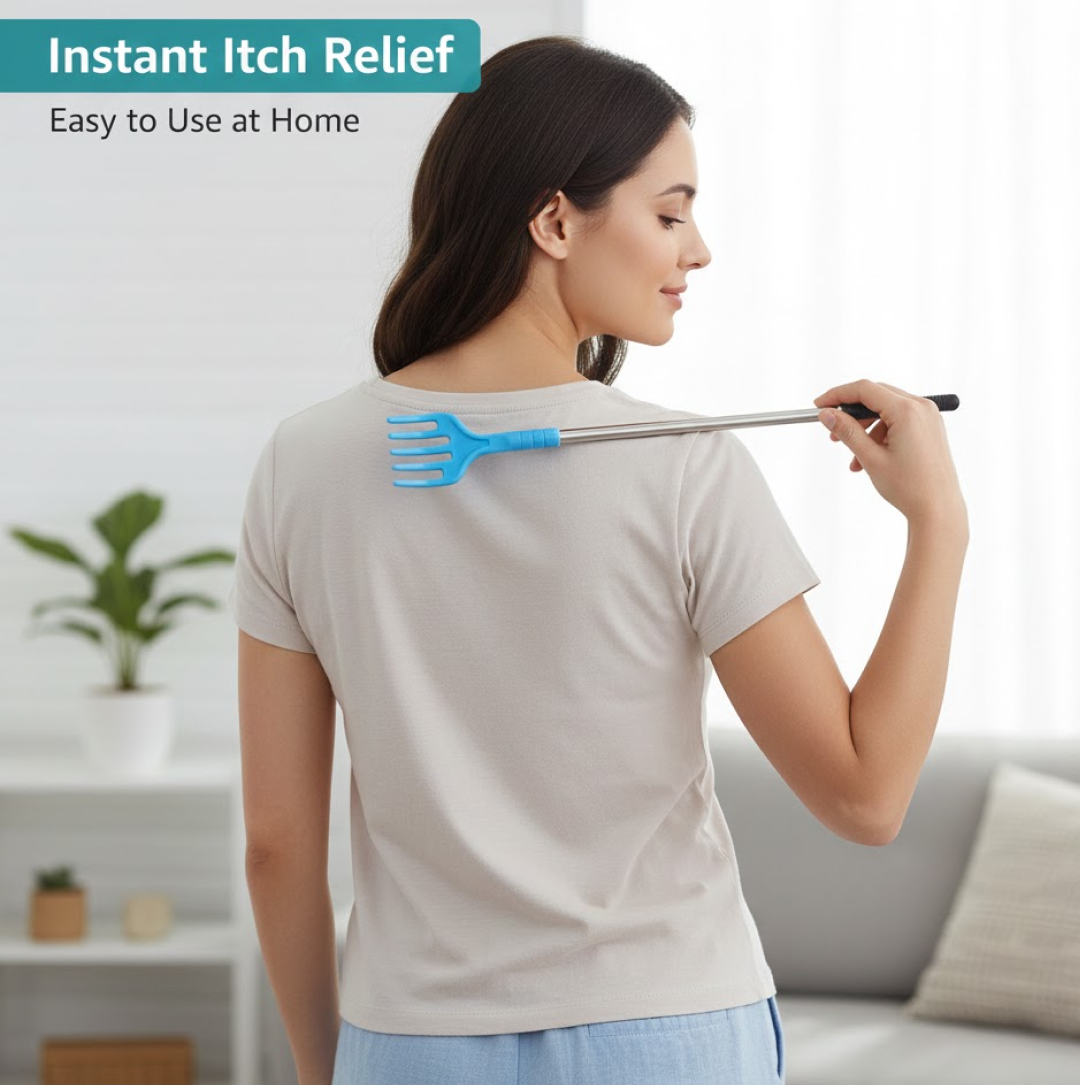 Scratcher Back, khujli stick, Telescopic Scratching Backscratcher Massager Kit