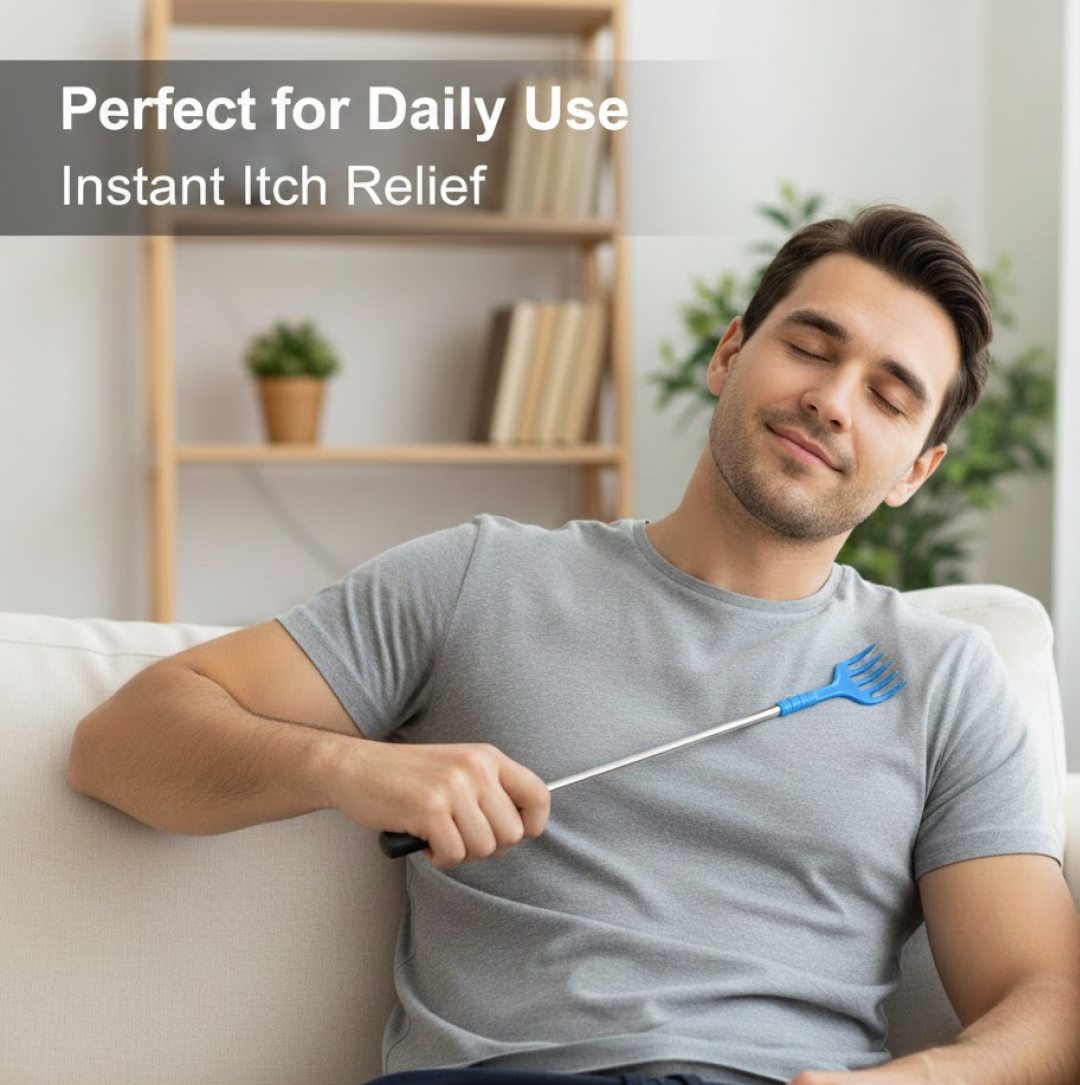 Scratcher Back, khujli stick, Telescopic Scratching Backscratcher Massager Kit
