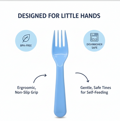 Reusable Heavy Weight Plastic Forks Serving Fork Set for Kitchen Travel Home 5 Pc