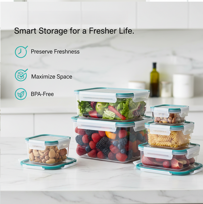 Kitchen Storage Containers Set – Fridge Organizer Lunch Boxes (5 Pcs)