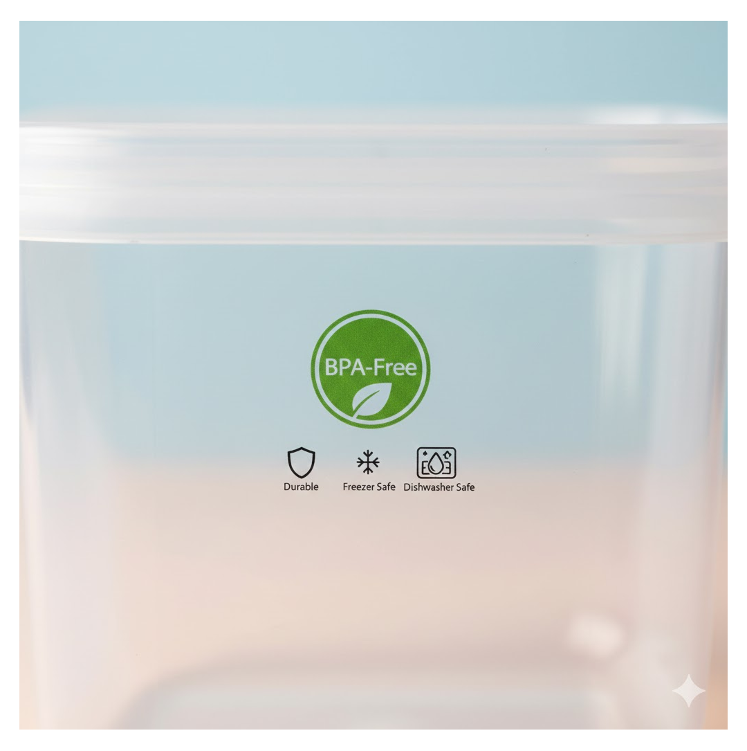 3-Piece Multicolor Airtight Container Set – Rectangular Food & Fridge Storage