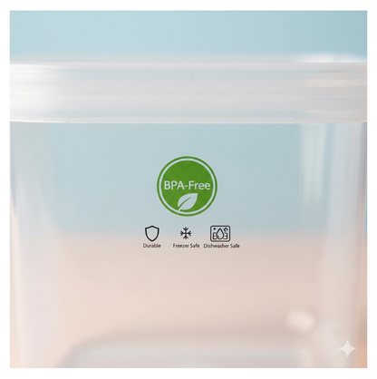 3-Piece Multicolor Airtight Container Set – Rectangular Food & Fridge Storage