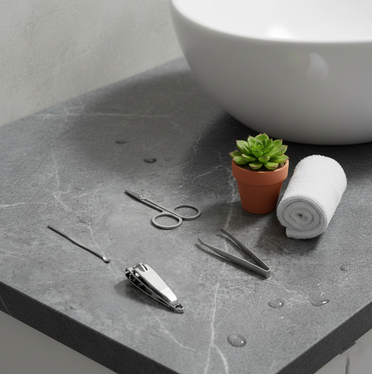 Mini Nail Clipper Set With Plastic Storage Case, (4 Pc Set)