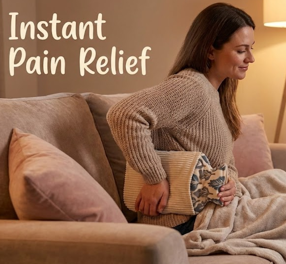 Hot Water Bag with Cover for Pain Relief & Cramps, Leak-Proof Therapy Bottle (1 Pc)