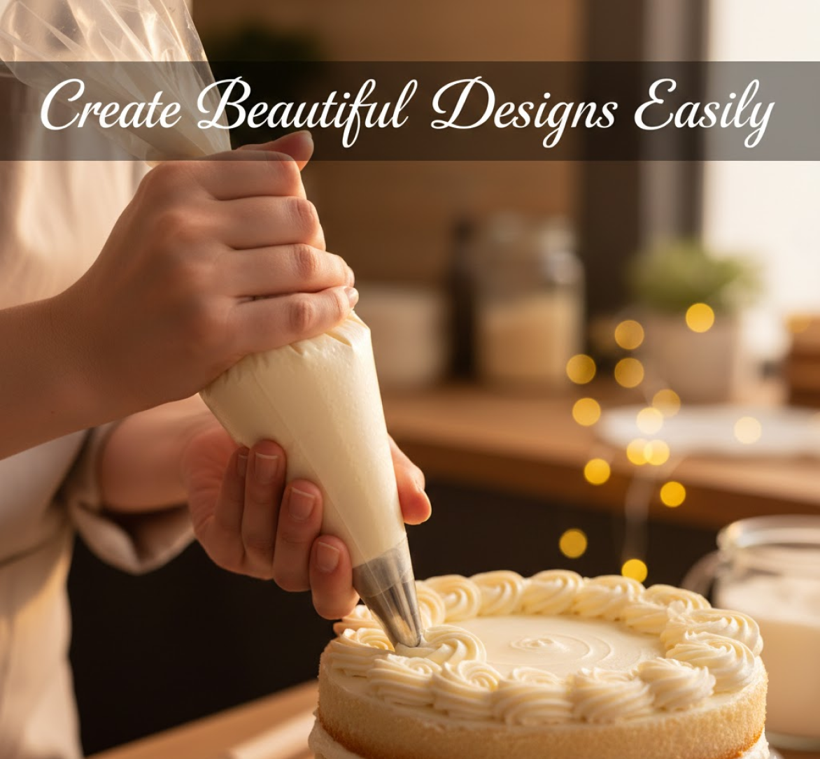 Essential Cake Decorating Kit: 3-Piece Set for Bakers of All Levels